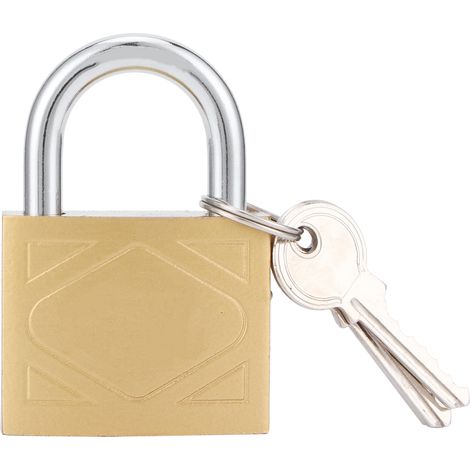 Vorhängeschloss Für Den Außenbereich Im Privaten Bereich Mit 3 Schlüsseln. Mittelstarkes Messing-eisen-vorhängeschloss Für Schranktüren (40 Mm).