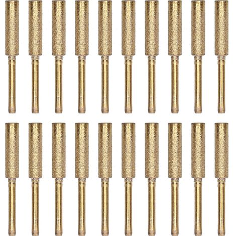 Kettensägenschärfer, Schleifkopf, Rotationsfeile, Schärfwerkzeugset, Kitgold 5,5 Mm, 20-teilig