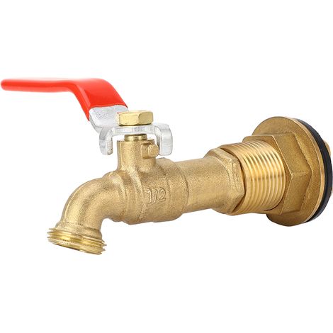 1/2-zoll-vierteldreh-kugelhahn, Regenfass-wasserhahn Mit Prallblech Für Wassertanks, Badewannen Und Schwimmbecken