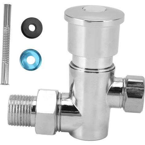 Blinkventil, Urinalspülventil G/2 Manuelles Blinkventil Aus Zinklegierung Durch Drücken Des Blinkventils Verzögertes Urinalspülventil, Toilettenspülventile