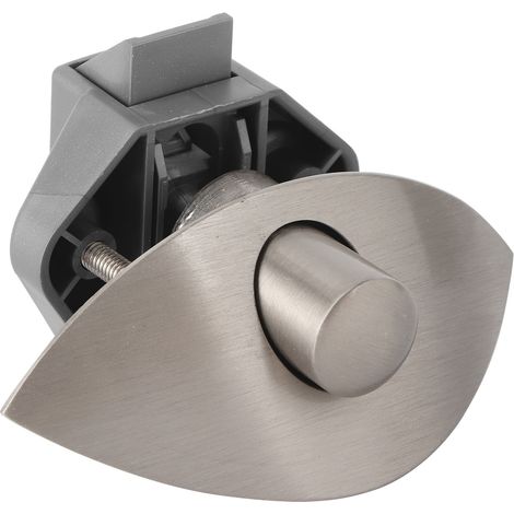 Schranktürschloss Mit Schubladengriff, Druckverriegelung Für Marine- Und Wohnmobiltüren (12–25 Mm), Holzschranktür, Gebürstetes Silber
