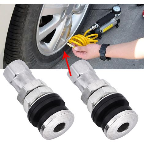 Reifenventile Tr161, 10-teiliges Set Kurzer Metallventile Mit Staubkappe Für Auto, Lkw Und Motorrad