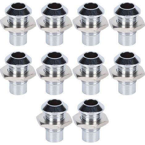10-teiliger Konvexer Led-montagesockel Aus Kupfer Und Metall Für 5 Mm/0,2 Zoll Leds