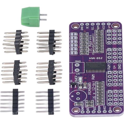 Pwm-steuermodul Für Servomotoren, 16 Kanäle, 12 Bit, Iic Pca9685, Diy-controller