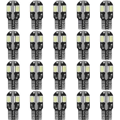 8-led-seitenwangenbeleuchtung Für Autos, 20 Stück, Für Canbus T10 194 168 W5w 5730