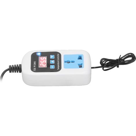 Automatischer, Einstellbarer Elektronischer Steckerthermostat Mit Digitaler Anzeige Für Gewächshäuser, Eu-stecker 110–220 V
