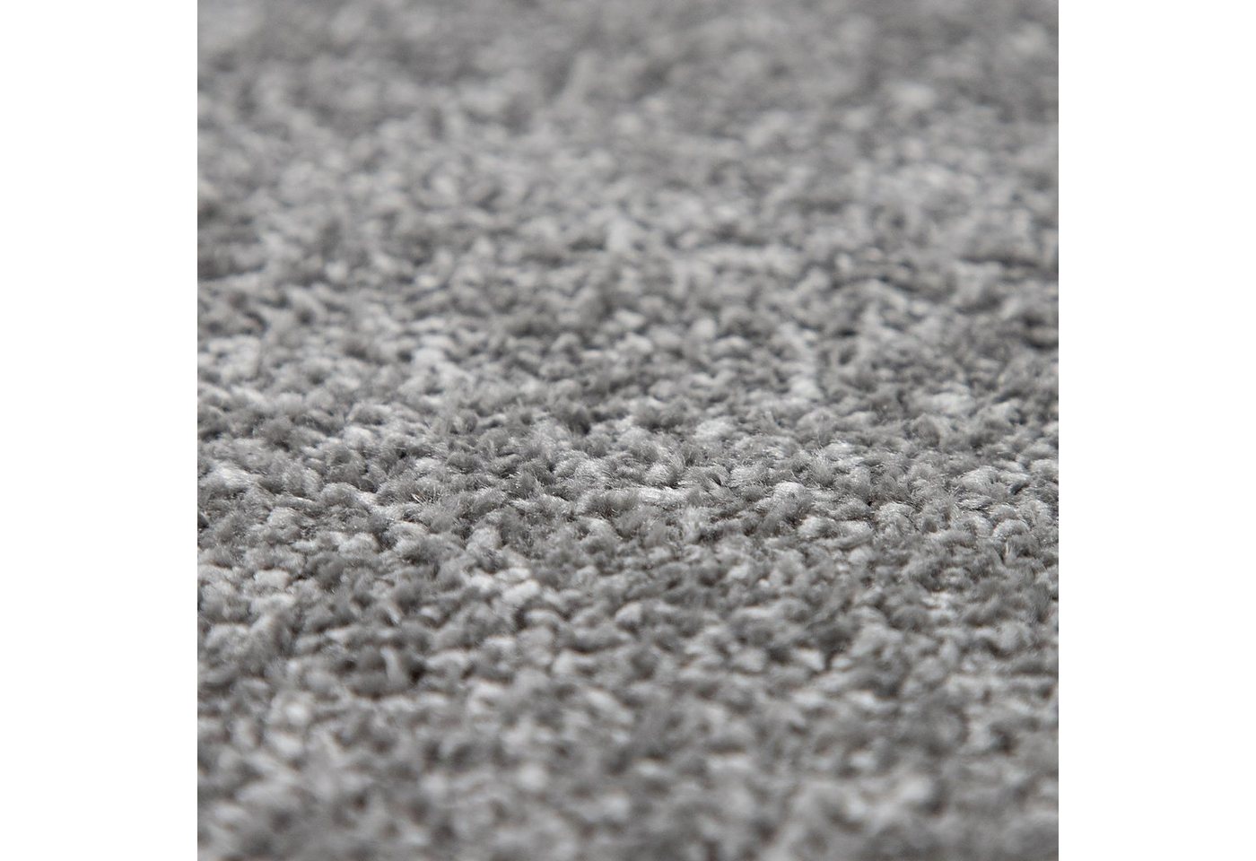 Teppich Für Wohnzimmer Einfarbig Kurzflor Schlicht Und Modern, In Dunkel Grau 240x340 Cm - Paco Home