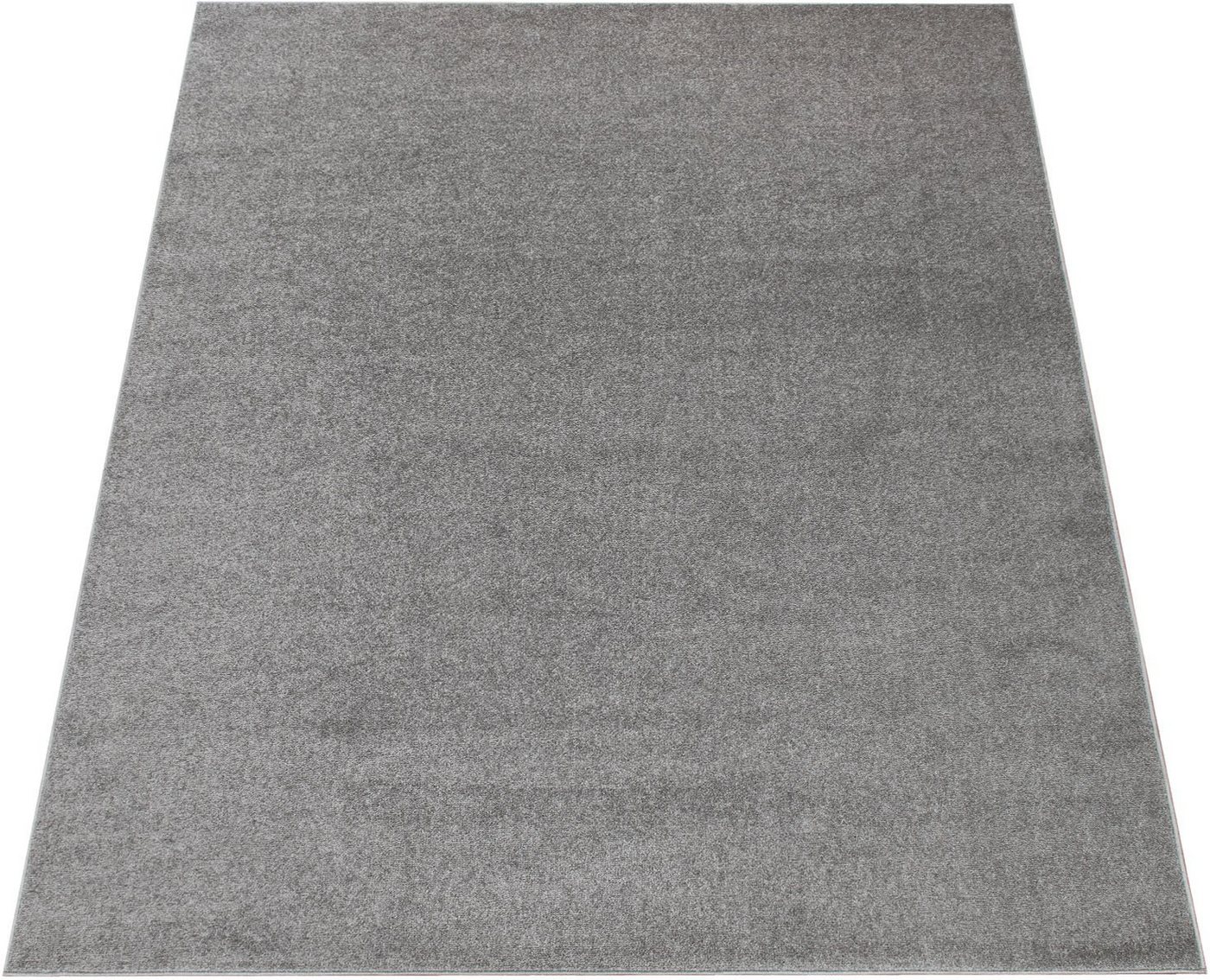 Teppich Für Wohnzimmer Einfarbig Kurzflor Schlicht Und Modern, In Dunkel Grau 240x340 Cm - Paco Home Bild 5