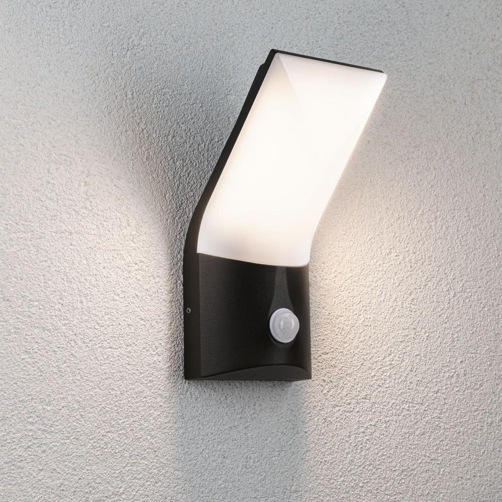 Paulmann Outdoor Wandleuchte Adya, Anthrazit, Ip44, 230v, Warmweiß, Dimmbar, Mit Bewegungsmelder