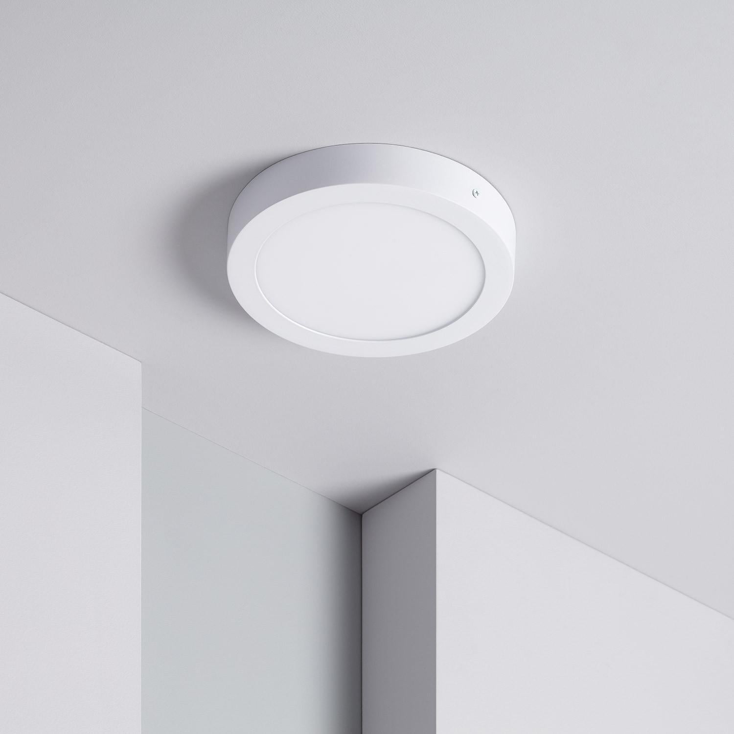 Ledkia - Led-deckenleuchte 18w Rund Ø220 Mm 6000k Kaltweiß