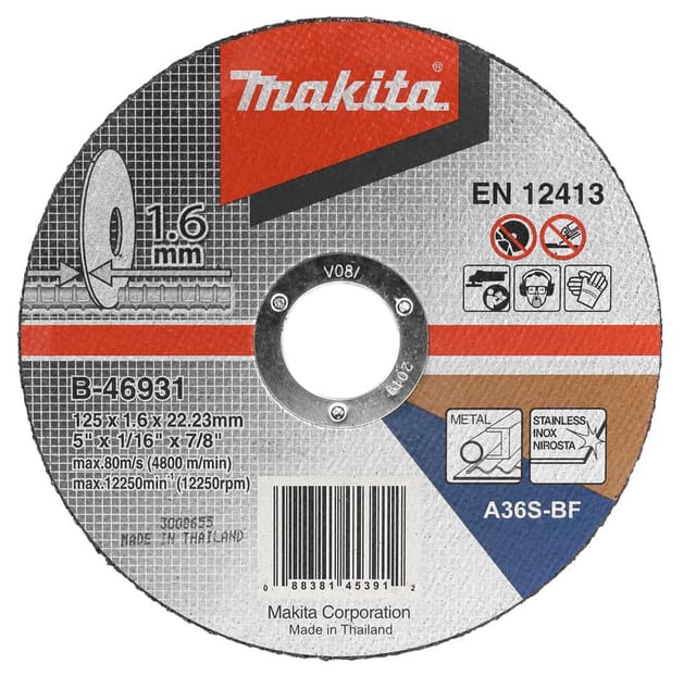 Makita Zubehör - Trennscheibe Metall 125x22,2 Mm B-46931