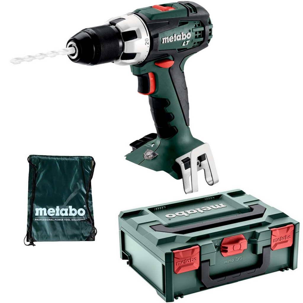 Metabo - Akku-bohrschrauber Bs 18 Lt Solo + Transportkoffer X + Sportbeutel