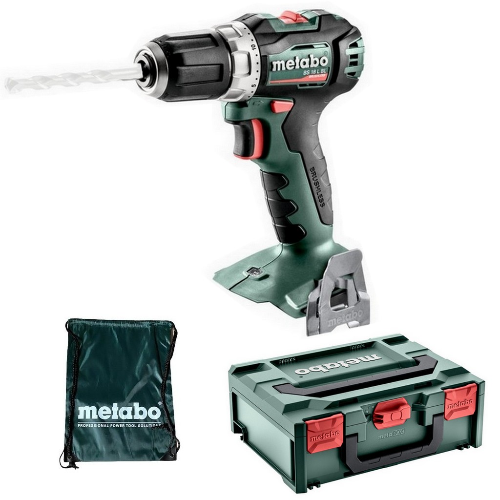 Metabo - Akku-bohrschrauber Bs 18 L Bl Solo + X Transportbox + Sportbeutel