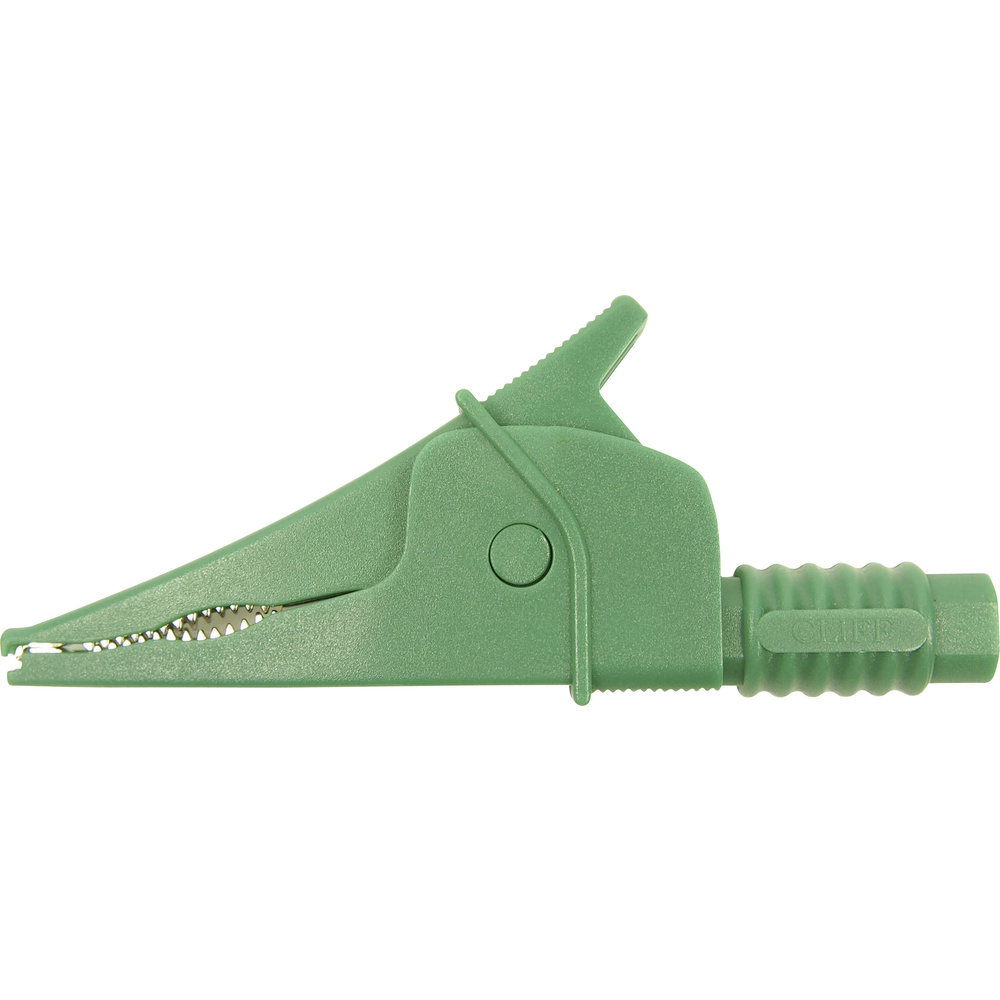 Cliff - Croc Clip Sicherheits-abgreifklemme Steckanschluss 4 Mm Cat Iii 1000 V Grün