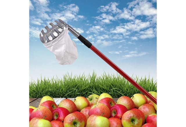 Dema - Obstpflücker Obstsammler Obsternter Apfelpflücker Apfelernter Mit Teleskopstiel