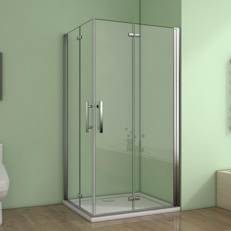 Duschparadies-de - 80x76x185cm Duschkabine Eckeinstieg Duschabtrennung Duschwand Dusche Esg Nano Glas Duschtür Mit Duschtasse