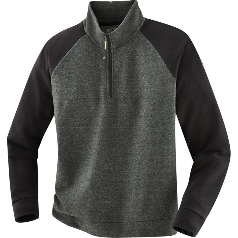 Sweattroyer Dunkelgrün/schwarz 80481 Gr. M