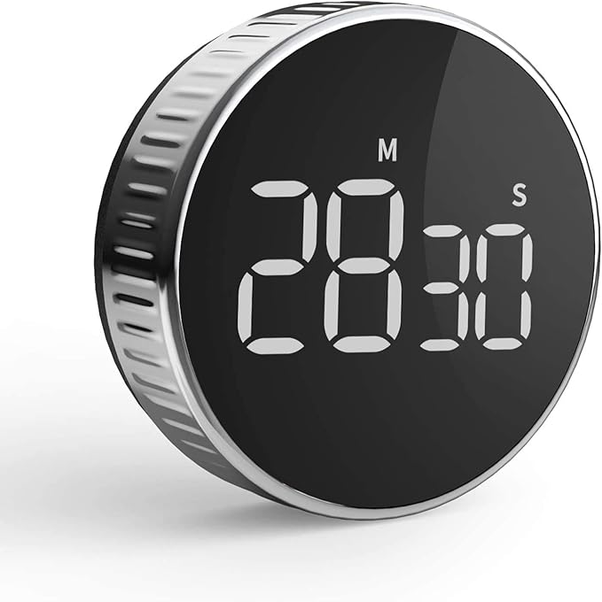 Küchentimer, Countdown-timer Zum Kochen, Für Schulungszwecke, Magnetischer Digitaltimer Mit Lcd-anzeige, Drehregler, Zeitmanagement-tool