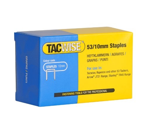 Tacwise-klammern 53/10 Mm, Verzinkt, 4800 Stück, Serie 53, 3/8