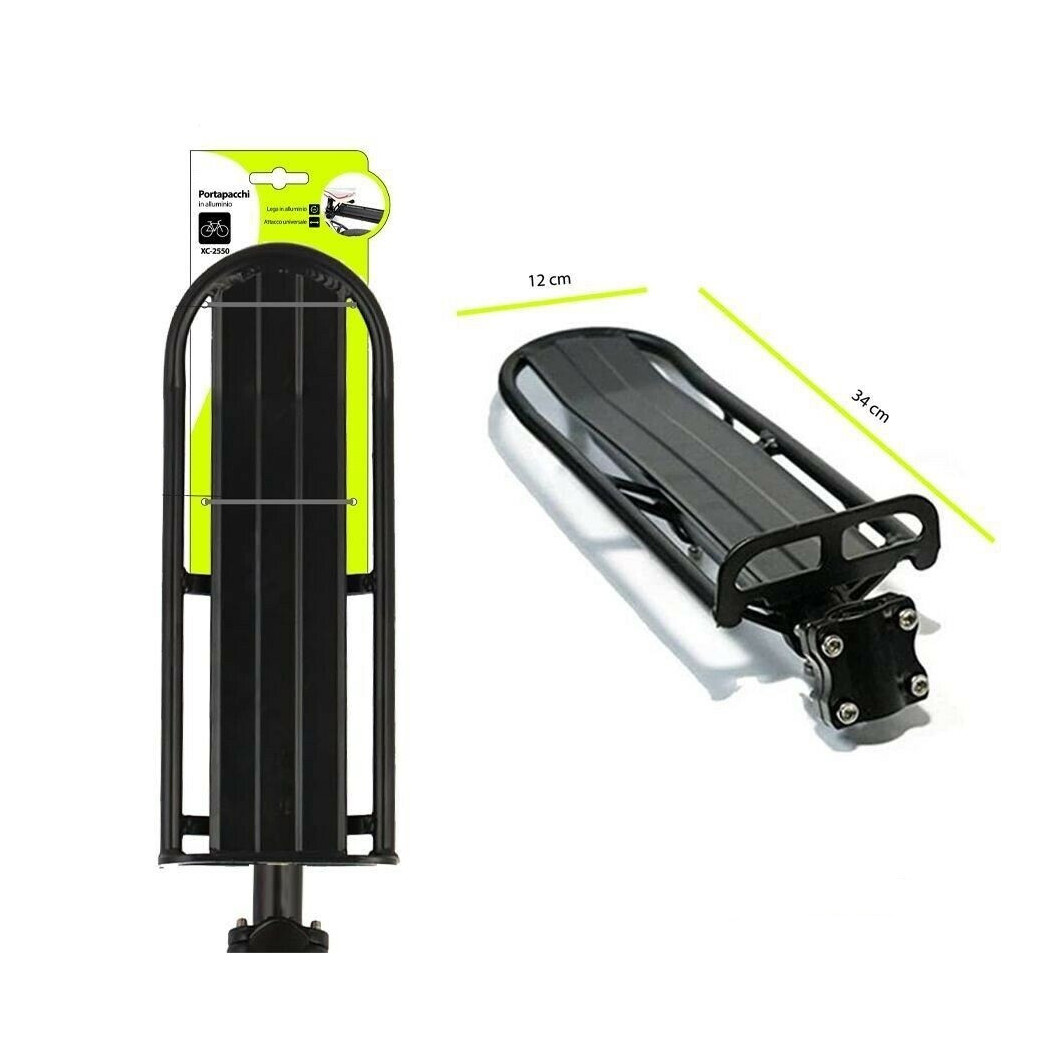 Trade Shop Traesio - Trade Shop - Portapacchievement In Alluminium Für Bicicletta Attacco Universale Xc2550 -