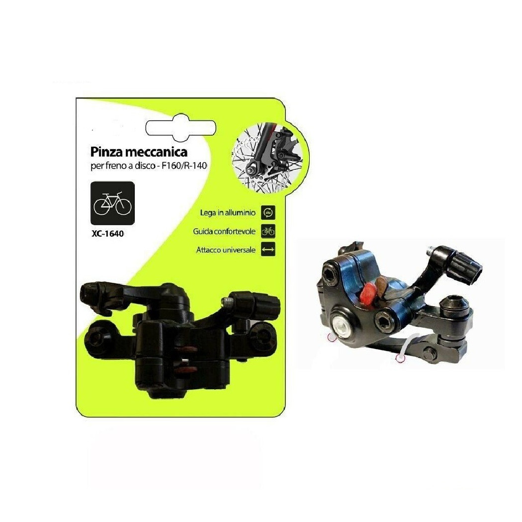 Trade Shop - Mechanische Scheibenbremssattel F160/r-140 Universal Fahrrad Fahrrad Xc-1640 -