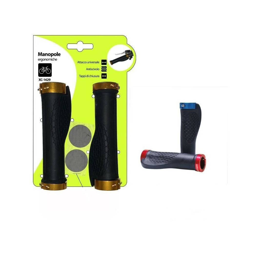 Trade Shop - Paar Ergonomischer Lenker Lenkung Fahrrad Fahrrad Xc-1629 -