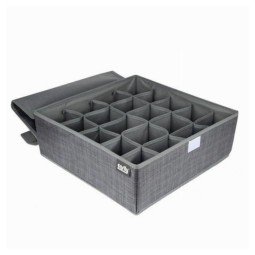 Trade Shop - Stoff-organizer, Aufbewahrungsbox, 20 Plätze, Wäschebehälter, 32 X 32 X 12 Cm, 69720 -