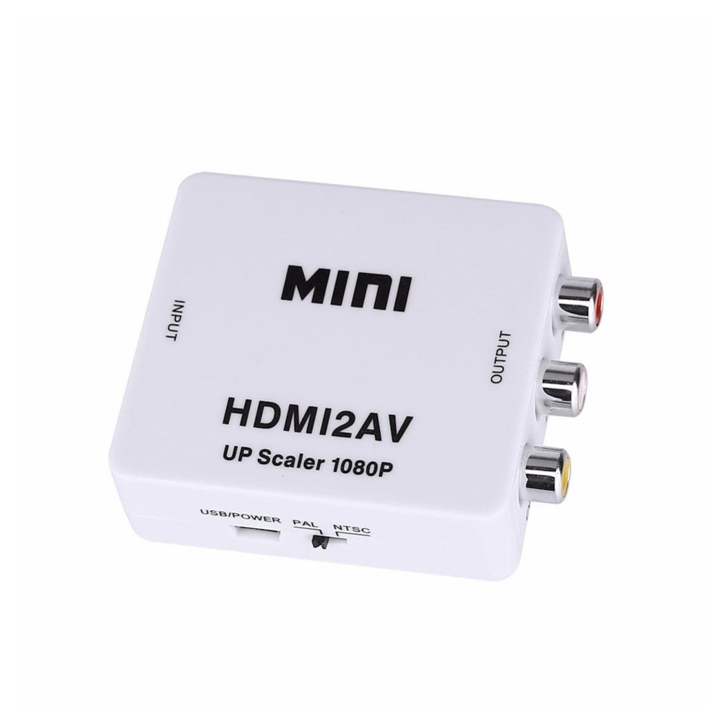 Trade Shop - Mini Hdmi Av Rca Hdmi2av 1080p Video Audio Adapter Konverter -