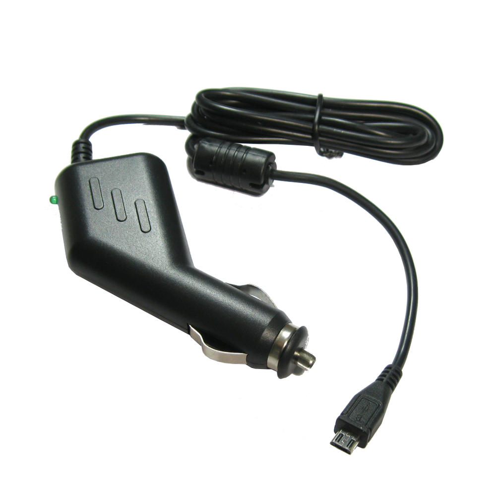 Trade-shop - Premium Micro-usb 2a Kfz-ladekabel 12v/24v Mit Tmc Antenne Ersetzt 4uuc5 4uuc.001.05 4 Uuc 23 Für Becker Blaupunkt Falk Garmin Navigon Tomtom Navigationsgerät (1,1m Länge)