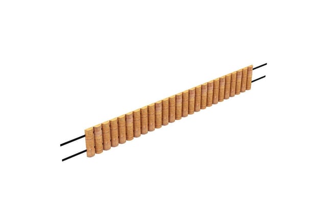 [en.casa] - Palisade Rotta 150x20 Cm Natur