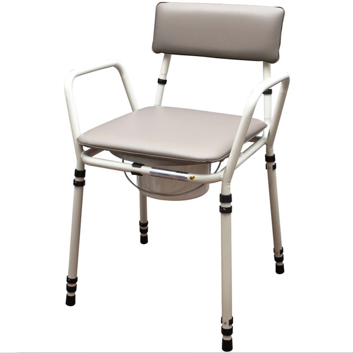 Chaise Percée Avec Rembourage Aidapt Vr161g À Hauteur Réglable - Contenance 5 Litres