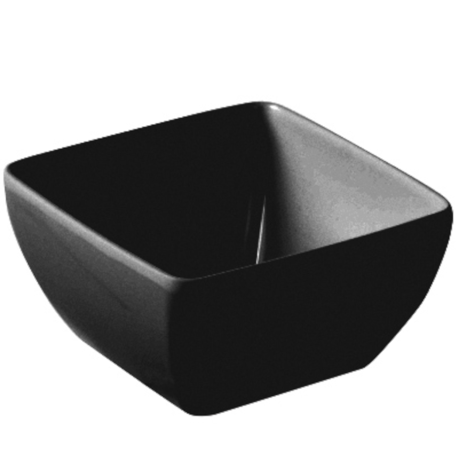 Quadratische Schwarze Melamin-futterschüssel 190 X 190 X 90 Mm - Hendi 566206