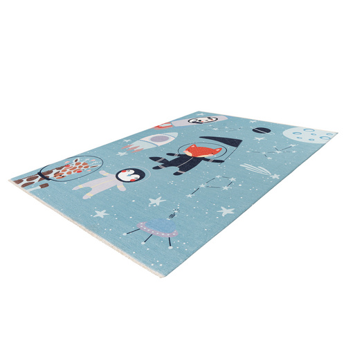 obsession Home Fashion Kinder-Teppich »My Greta «, BxL: 115 x 170 cm, rechteckig, Baumwolle/Polyester - blau