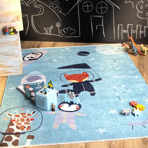 obsession Home Fashion Kinder-Teppich »My Greta «, BxL: 115 x 170 cm, rechteckig, Baumwolle/Polyester - blau Bild 2