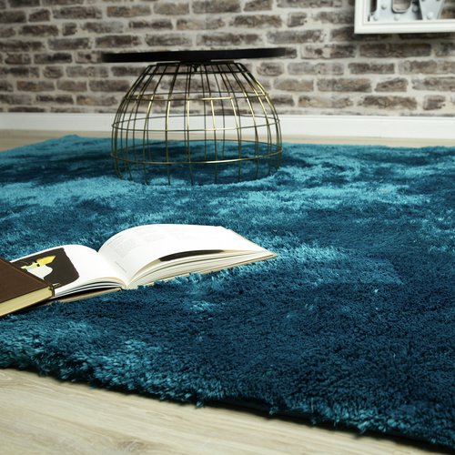 Hochflor-Teppich »My Curacao«, BxL: 120 x 170 cm, petrolfarben - blau Bild 2