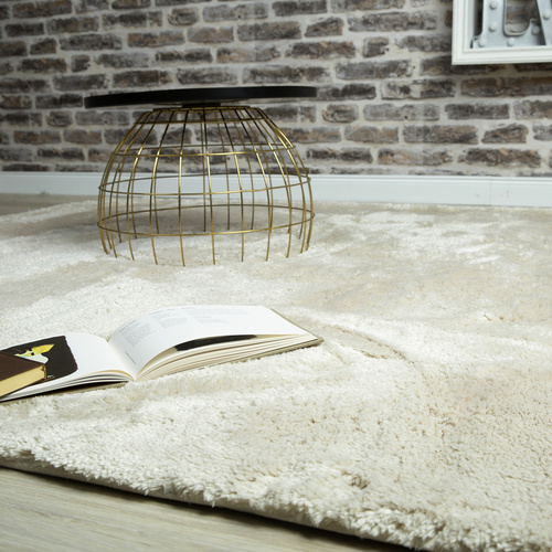 Hochflor-Teppich »My Curacao«, BxL: 60 x 110 cm, ivory - weiss Bild 2