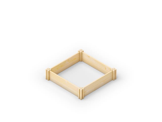 Upyard Hochbeet Puzzle Modular Holz 85 x 85 cm natur hell