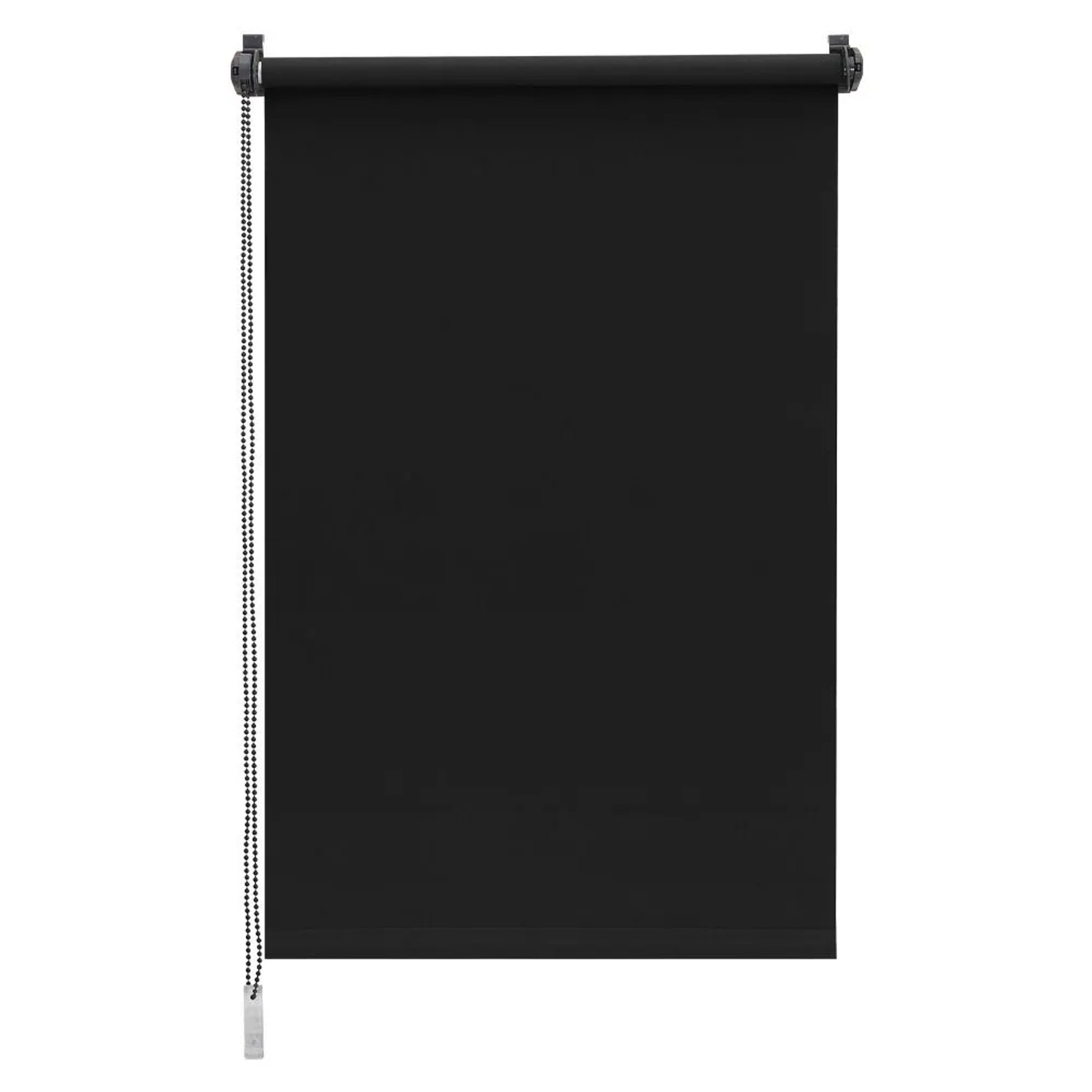 Sekey Seitenzugrollo Verdunkelung ohne Bohren Blickdicht Schwarz 65x130cm