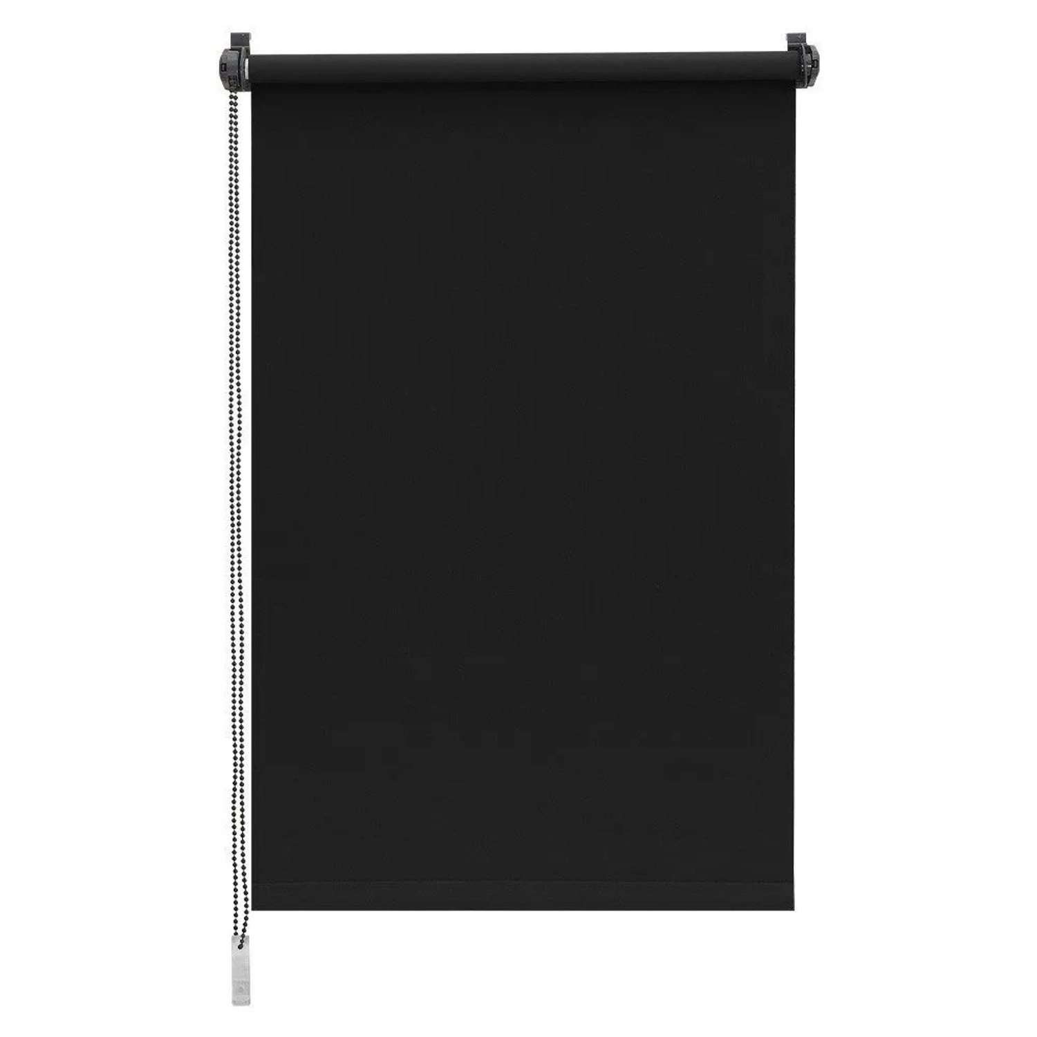 Sekey Seitenzugrollo Verdunkelung ohne Bohren Blickdicht Schwarz 55x130cm