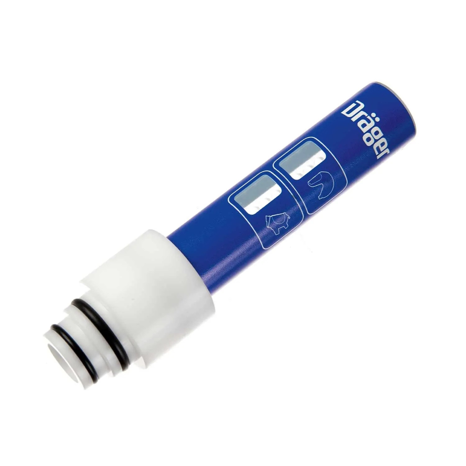 Dräger X-plore 8000 Volumenstrom-messröhre Blau-weiß
