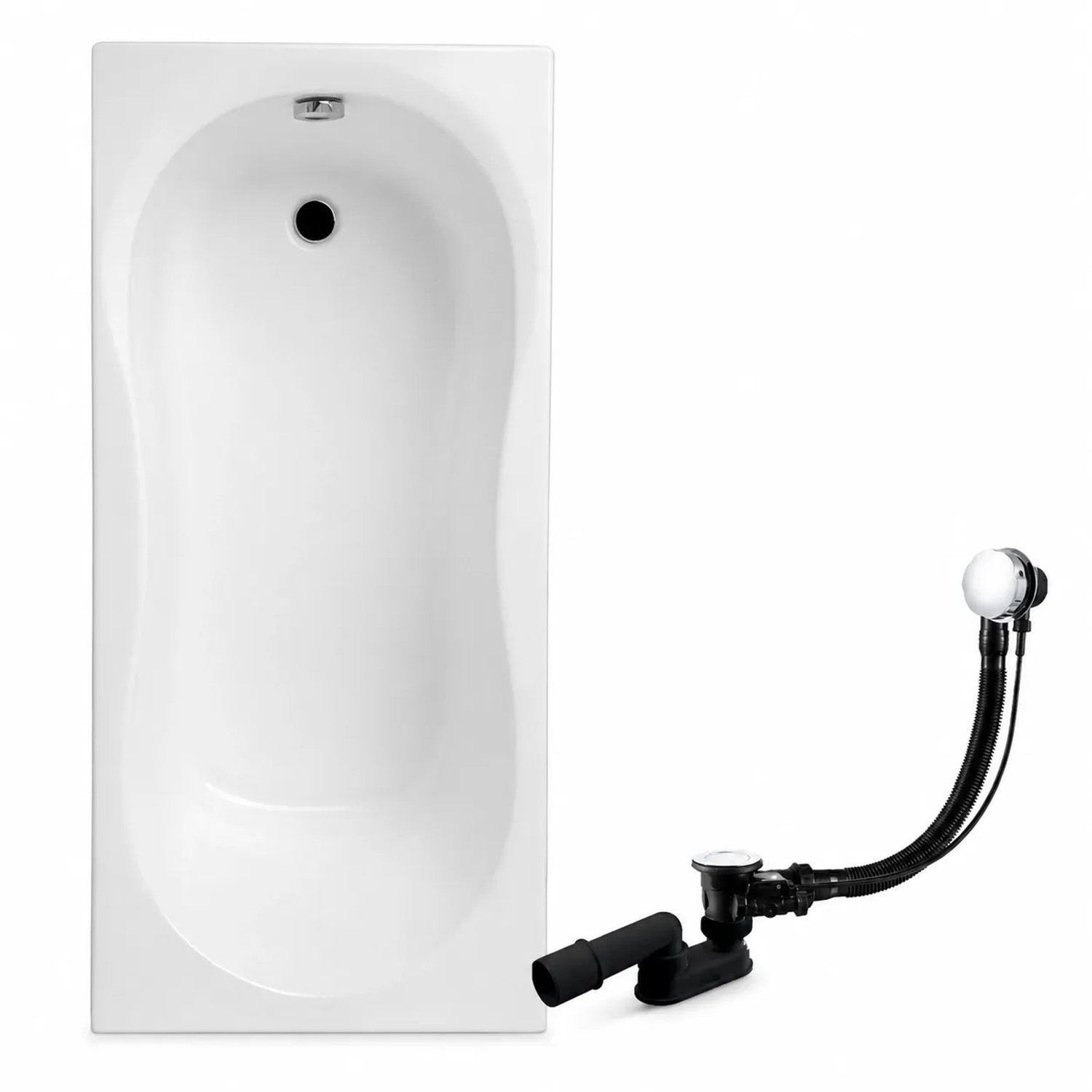 KOLMAN Badewanne Rechteck 150 x 70 Cm Inkl. Ablauf Und Füße