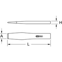 KS Tools BRONZEplus Flachmeißel,20mm,150mm Bild 2