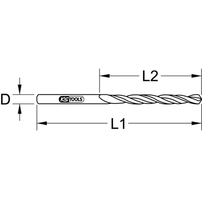 KS Tools BERYLLIUMplus Spiralbohrer Ø 14 mm
