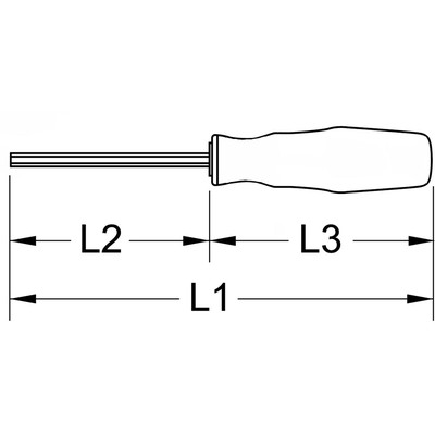 KS Tools BRONZEplus Schraubendreher Innensechskant,gerade 8x150mm