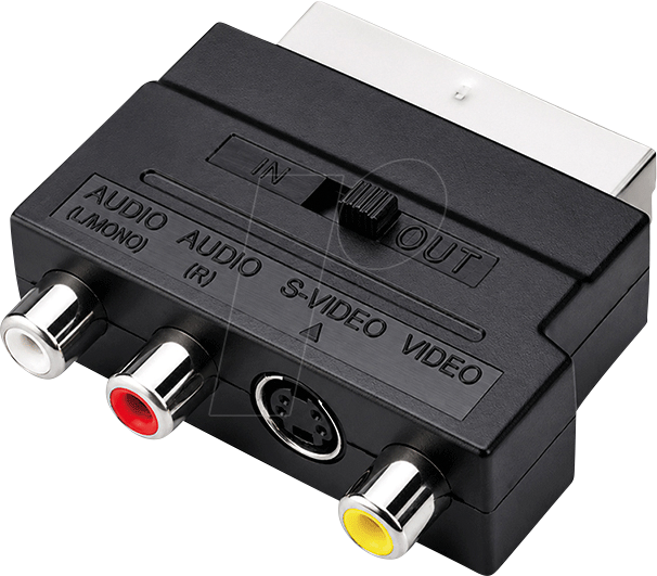 LOGILINK VA0002 - Scart zu Composite Audio Video und S-Video Adapter