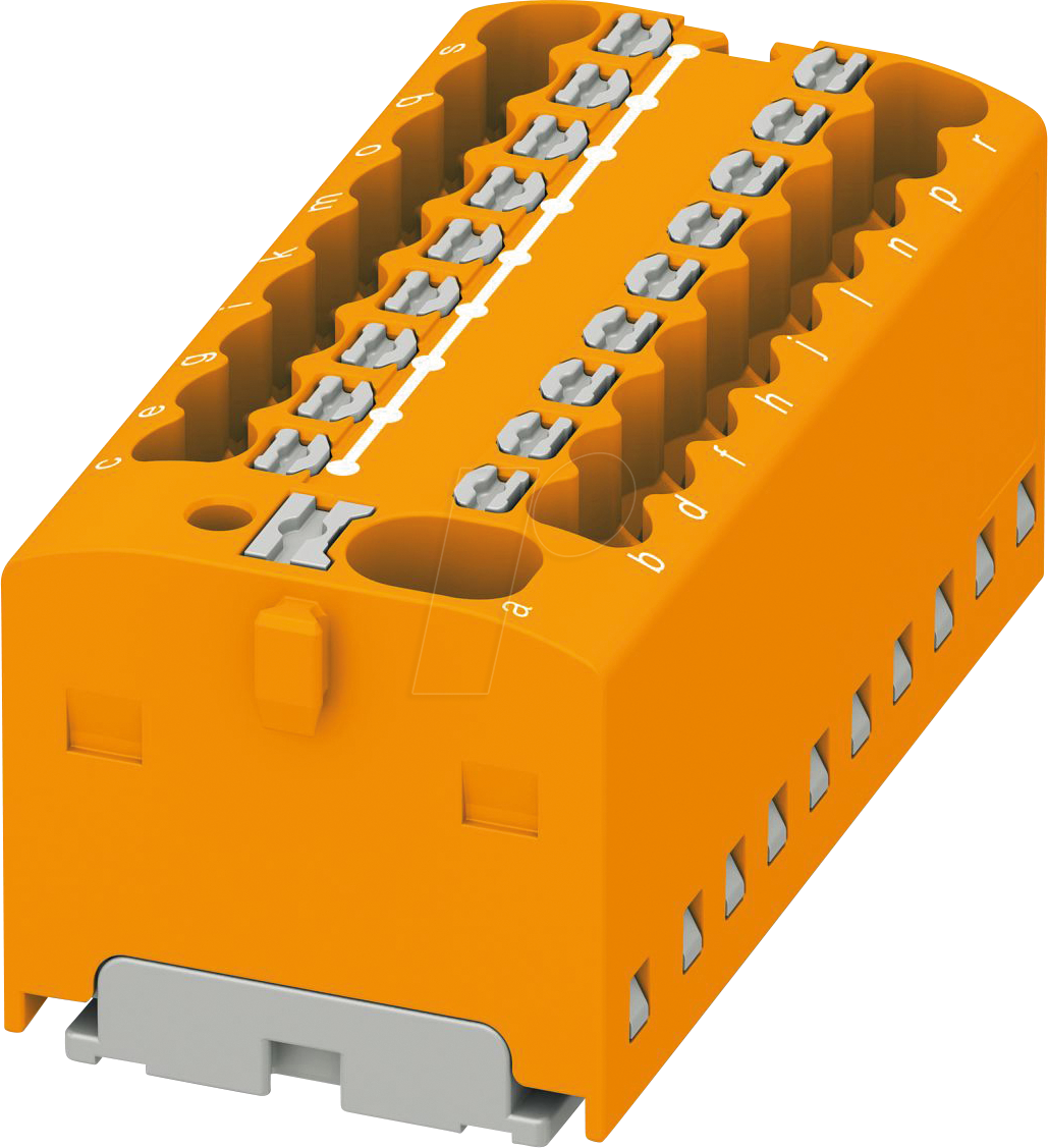 PHOE 1047427 - Verteilerblock PTFIX, 4/18x1,5, orange