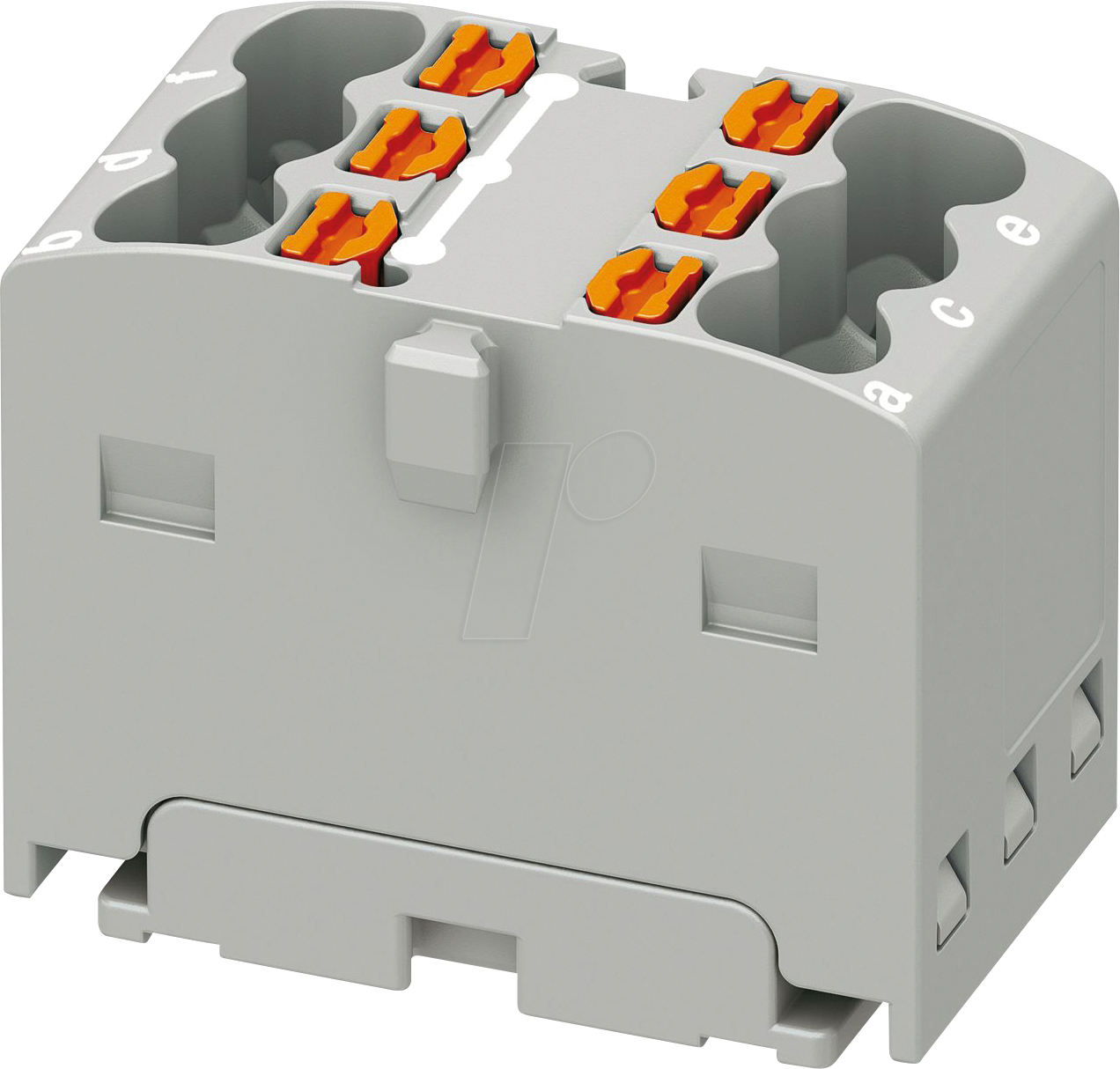 PHOE 3002798 - Verteilerblock PTFIX, 6x1,5, grau