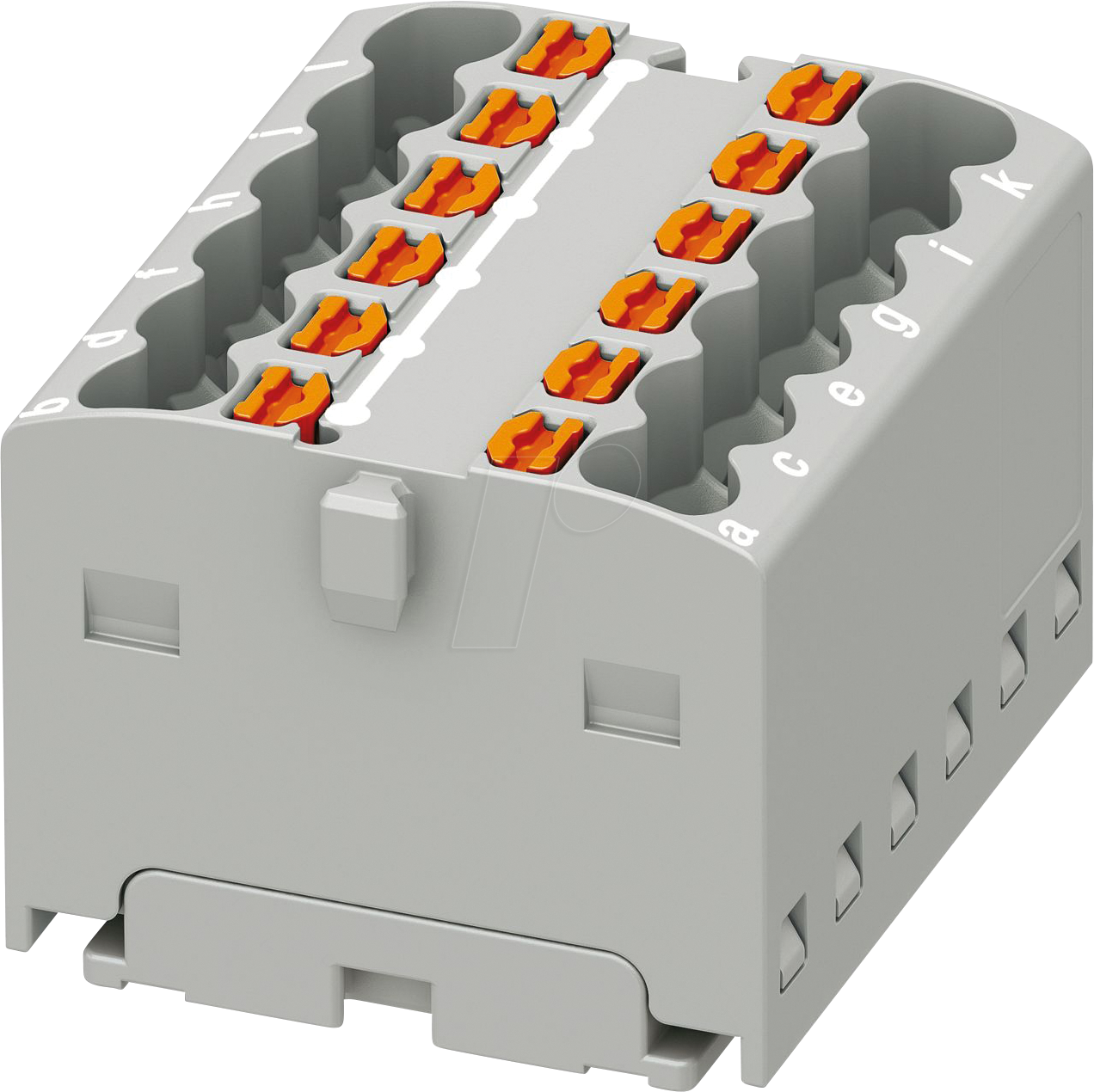 PHOE 3002799 - Verteilerblock PTFIX, 12x1,5, grau