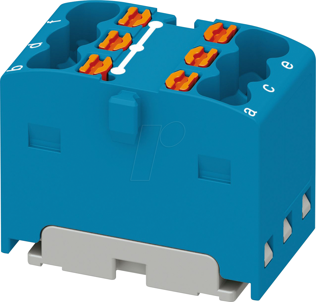 PHOE 3002864 - Verteilerblock PTFIX, 6x1,5, blau