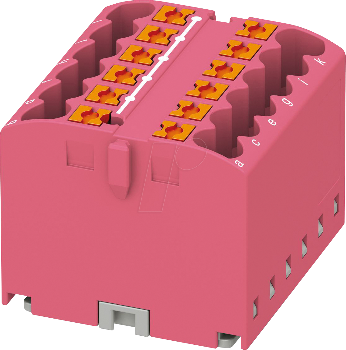 PHOE 3273303 - Verteilerblock PTFIX, 12x2,5, altrosa